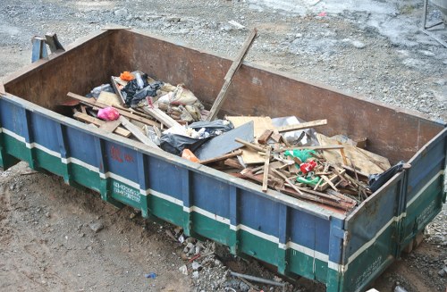 Furniture being recycled at a Finchley center