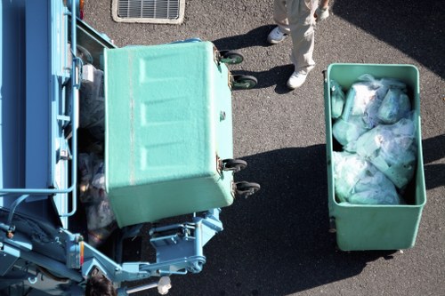 Finchley garage clearance team sorting items for donation and recycling